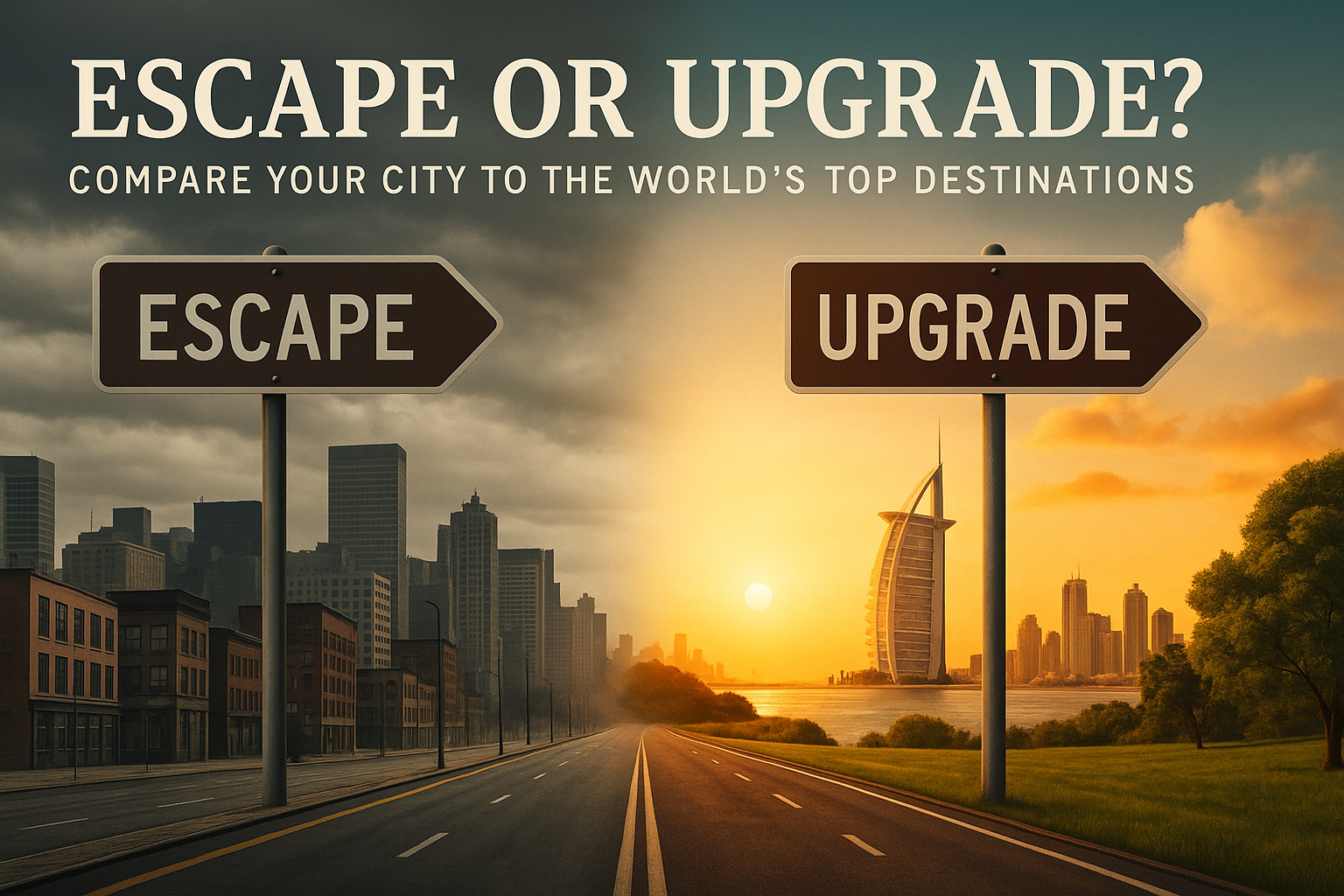 Escape or Upgrade? Compare Your City to the World’s Top Destinations