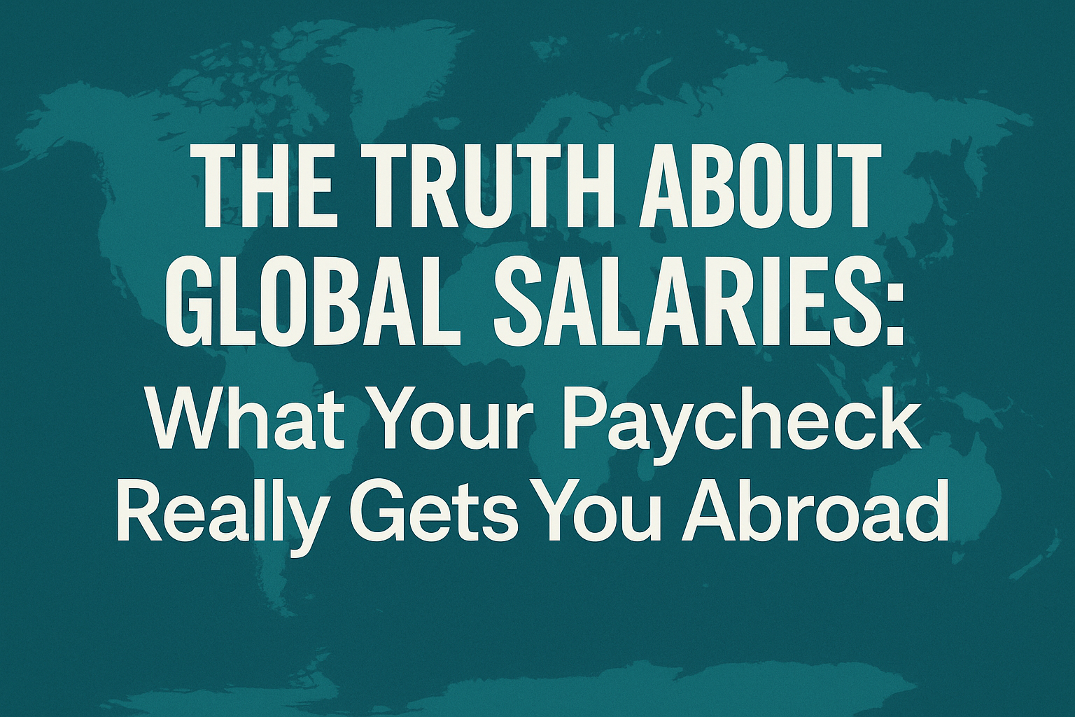The Truth About Global Salaries: What Your Paycheck Really Gets You Abroad